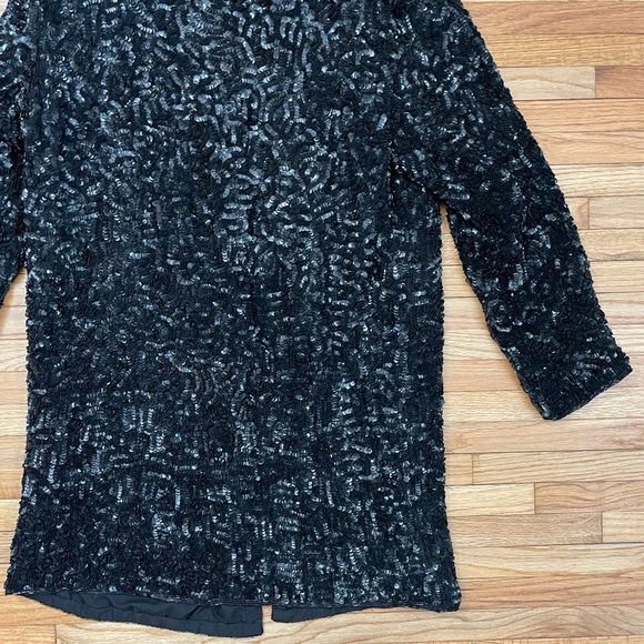 Vintage Black Sequin Jacket - Picture 8 of 11